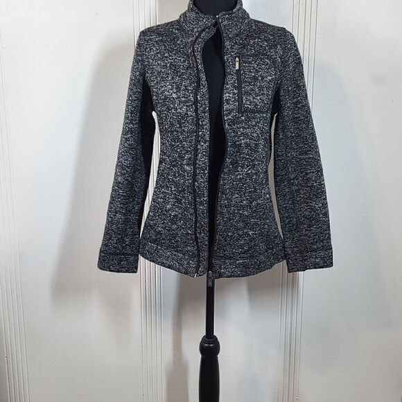 Calvin Klein Women's Gray & Black Cardigan Sweater - Picture 1 of 15